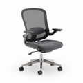 Mesh ergonomic office chair with adjustable lumbar support and rolling casters